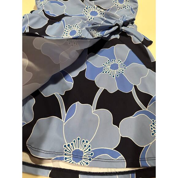 Draper James RSVP Large Boho Cottage Femme Retro Modest Halter Neck Swimsuit - Picture 4 of 9